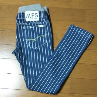 エムピーエス(MPS)のMPS デニムストレッチパンツ　ストライプ　140(パンツ/スパッツ)