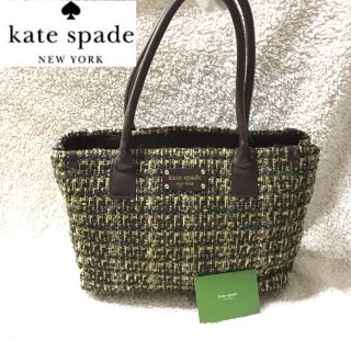 ケイトスペードニューヨーク(kate spade new york)のkate spade  ツイード バッグ！！(トートバッグ)