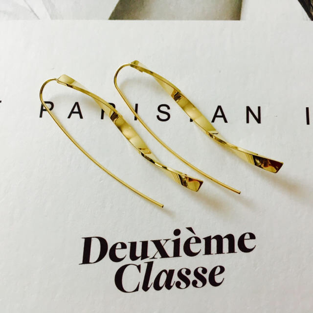 ★新品 DEUXIEME CLASSE ドゥーズィエムクラス 曲線美ピアス 2