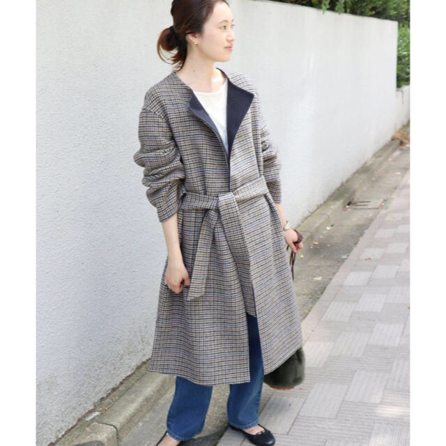 SLOBE IENA - 【週末限定値下げ】今期2018AW リバーシブルチェック