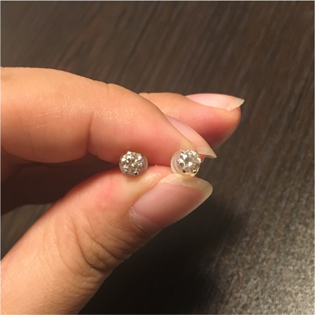 一番人気物 大粒♡ダイヤモンド ピアス ♡ ピアス