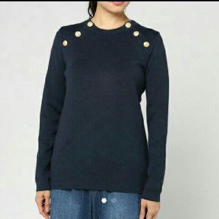 プチバトー(PETIT BATEAU)の美品！プチバトーコットンニットXS(ニット/セーター)