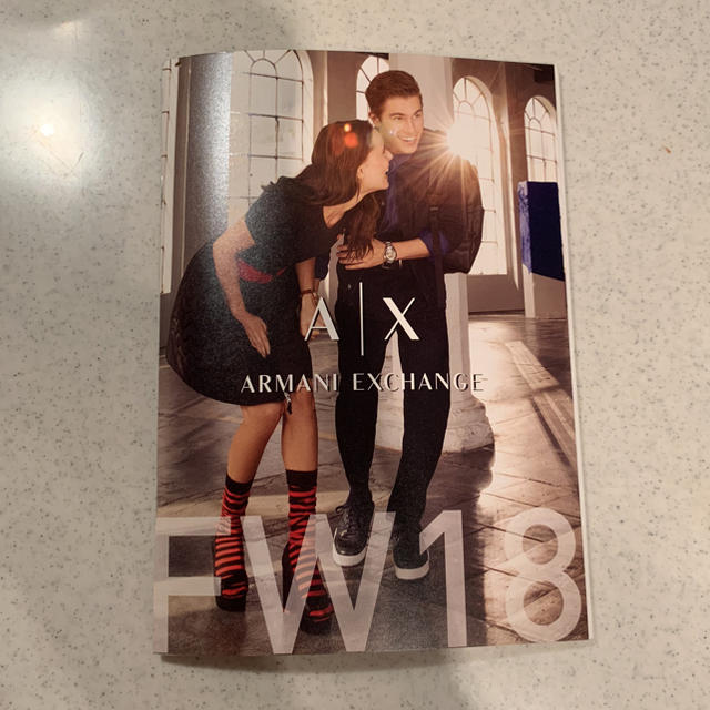 ARMANI EXCHANGE(アルマーニエクスチェンジ)のアルマーニエクスチェンジ カタログ エンタメ/ホビーの雑誌(ファッション)の商品写真