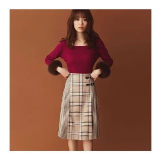 ウィルセレクション(WILLSELECTION)の泉里香着用❤︎チェックスカート(ロングスカート)