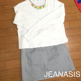 ジーナシス(JEANASIS)の《JEANASIS》千鳥柄スカート(ミニスカート)