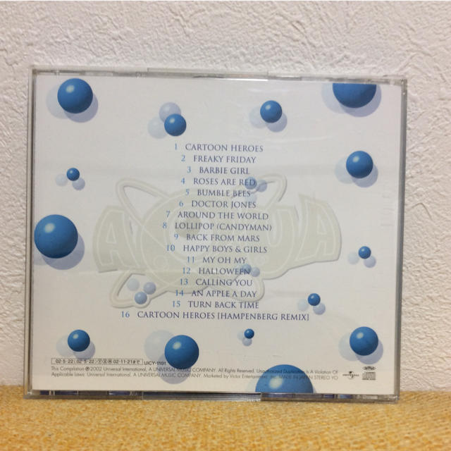 CDアルバム AQUA  CARTOON HEROES エンタメ/ホビーのCD(ポップス/ロック(洋楽))の商品写真