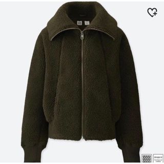 ユニクロ(UNIQLO)のUNIQLO フリースブルゾン（DARK GREEN）(ブルゾン)