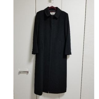 【美品】定価19万円　カシミヤ100%ロングコート　ブラック　34(ロングコート)