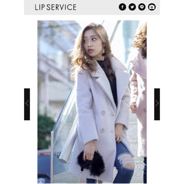 LIP SERVICE(リップサービス)のLIPSERVICE  コート レディースのジャケット/アウター(ロングコート)の商品写真