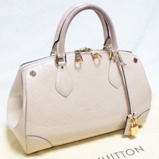 ルイヴィトン(LOUIS VUITTON)のLV ルイヴィトン モノグラム・ヴェルニ サンタモニカ M50421 デュンヌ(ハンドバッグ)