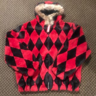 シュプリーム(Supreme)のシュプリーム supreme DIAMOND FAUX FUR JACKET L(ブルゾン)