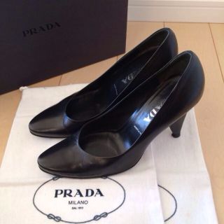 プラダ(PRADA)のPRADA レザーパンプス 37(ハイヒール/パンプス)