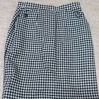 ぱんだ様専用☆千鳥模様スカート(日本製・ポケット付)(ひざ丈スカート)