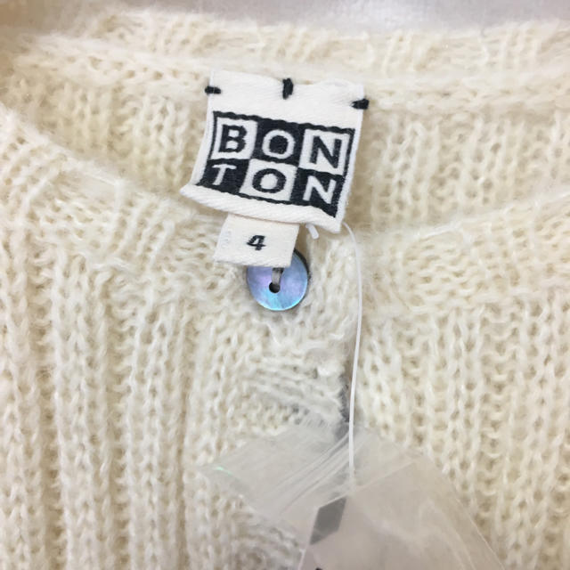 Bonpoint(ボンポワン)の新品☆BONTON カーディガン4y キッズ/ベビー/マタニティのキッズ服女の子用(90cm~)(カーディガン)の商品写真