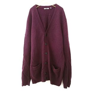 ユニクロ(UNIQLO)のUNIQLO ニット カーディガン パープル(カーディガン)