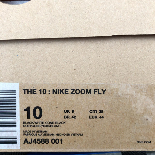 NIKE(ナイキ)の国内正規品 the 10 nike zoom fly 28 black メンズの靴/シューズ(スニーカー)の商品写真