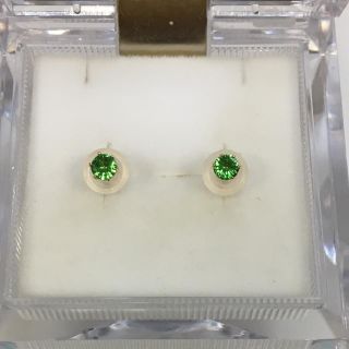 K10 グリーンガーネット ピアス(ピアス)