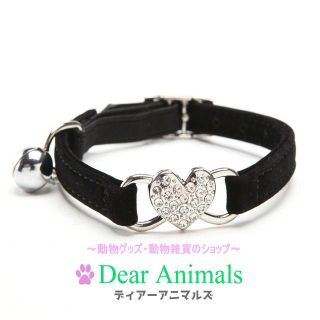 猫首輪　小型犬用首輪　☆ブラック ♪☆　新品未使用品　送料無料♪（００６）(猫)