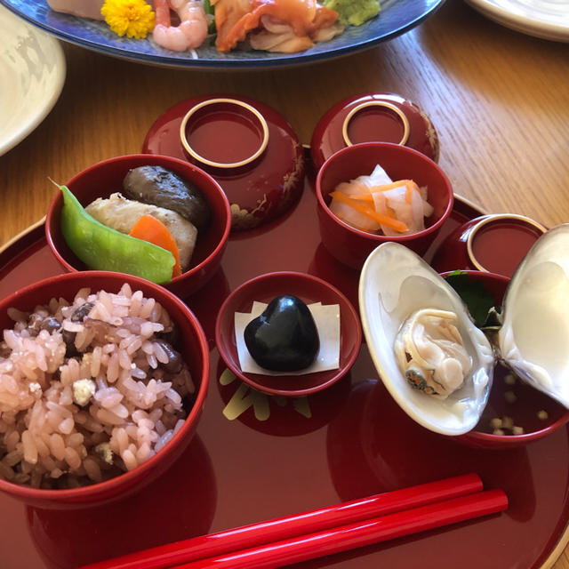 【値下げ中！！懐紙付き】お食い初め 祝膳 男の子用 キッズ/ベビー/マタニティのメモリアル/セレモニー用品(お食い初め用品)の商品写真