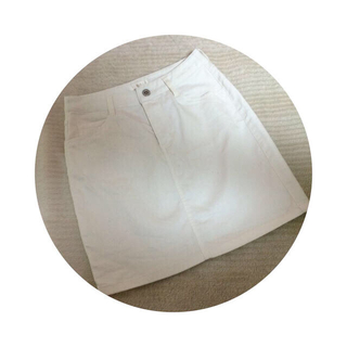 ヴィス(ViS)の♡ホワイトデニム タイトスカート♡(ひざ丈スカート)