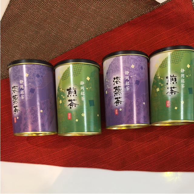 煎茶2セット 深蒸し茶2セット(計4セット)です。お買い得❣️ 食品/飲料/酒の飲料(茶)の商品写真