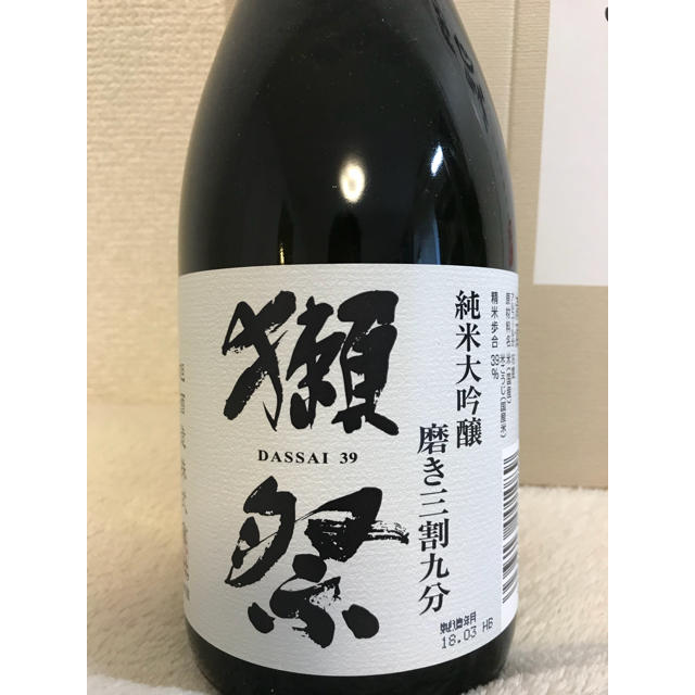 (格安)獺祭 三割九分 720ml 新品 複数本可 食品/飲料/酒の酒(日本酒)の商品写真