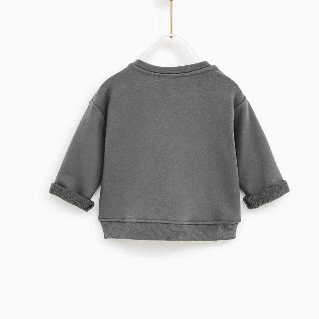 ZARA KIDS(ザラキッズ)のzarababy 98zarakids リボンスウェット リボントレーナー  キッズ/ベビー/マタニティのキッズ服女の子用(90cm~)(Tシャツ/カットソー)の商品写真