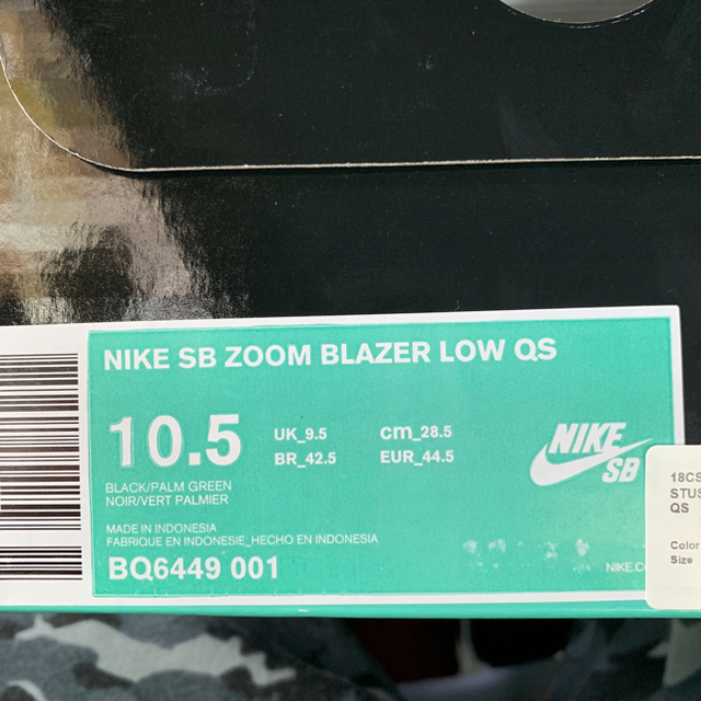 NIKE STUSSY SB ZOOM BLAZER LOW 28.5cm 2