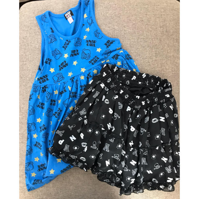 ANAP Kids(アナップキッズ)のANAP GIRL 2枚セット キッズ/ベビー/マタニティのキッズ服女の子用(90cm~)(ワンピース)の商品写真