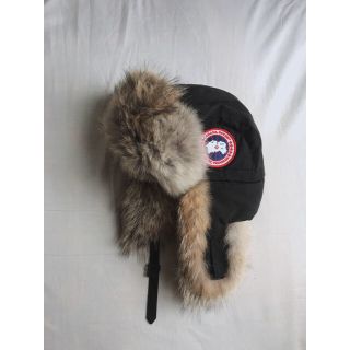 カナダグース(CANADA GOOSE)のカナダグースアビエイターハット黒 Aviator Hat black (ハット)