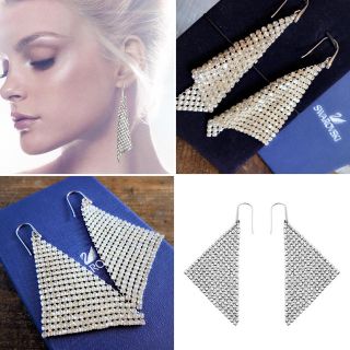 【Swarovski】スワロフスキー Fitピアス クリスタル メッシュ