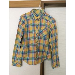 ユニクロ(UNIQLO)のチェックネルシャツ イエロー(シャツ/ブラウス(長袖/七分))