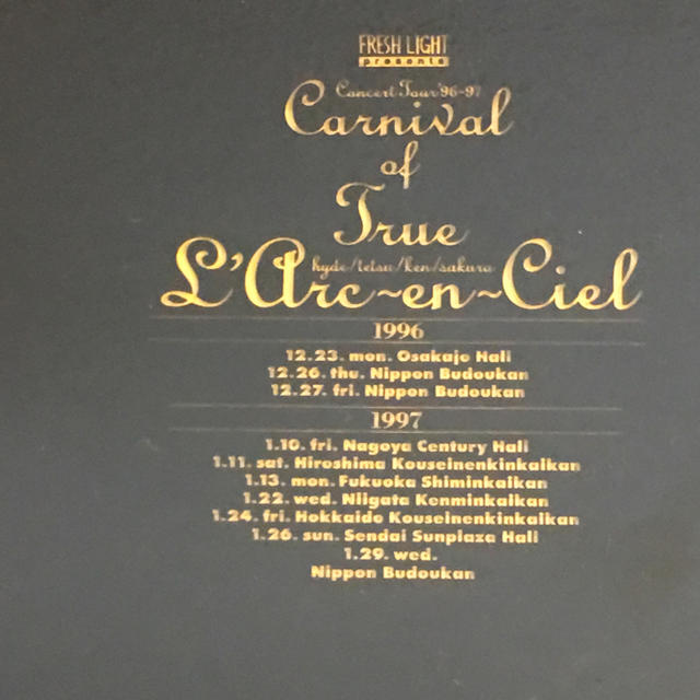 L'Arc~en~Ciel - L'Arc~en~Ciel Carnival of True ツアー L'Arc~en~Ciel - L'Arc~en~Ciel Carnival of True ツアー