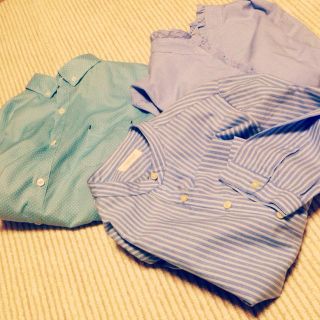 blue shirts 3sets＊(シャツ/ブラウス(半袖/袖なし))