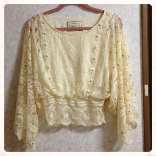 ラグナムーン(LagunaMoon)のラグナムーン♡レースTOPS(カットソー(長袖/七分))