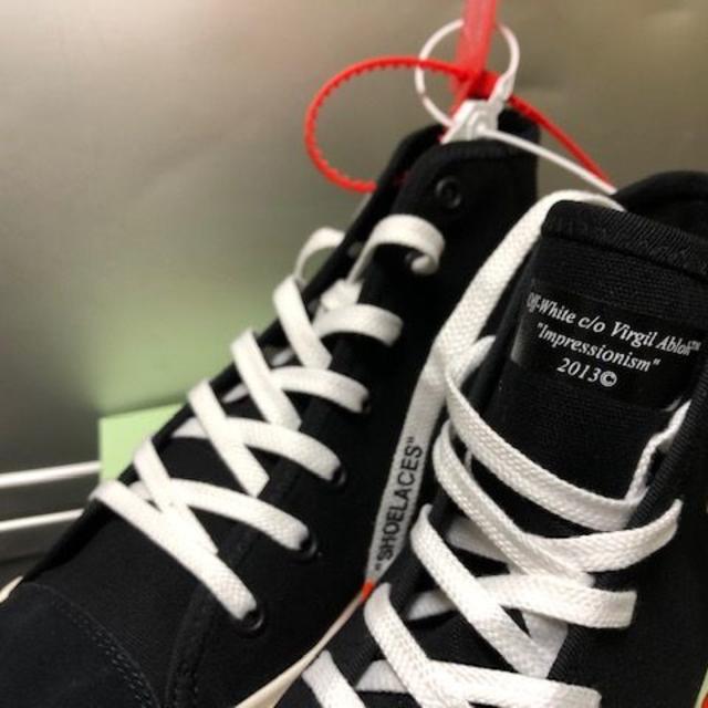 SS2019 OFF-WHITE BLACK HI TOP SNEAKERS