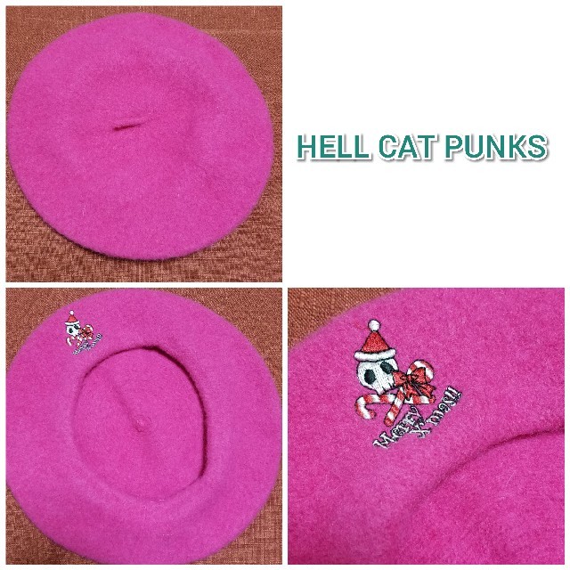 HELLCATPUNKS(ヘルキャットパンクス)のHELL CAT PUNKS●ベレー帽 今月末までの出品 レディースの帽子(ハンチング/ベレー帽)の商品写真