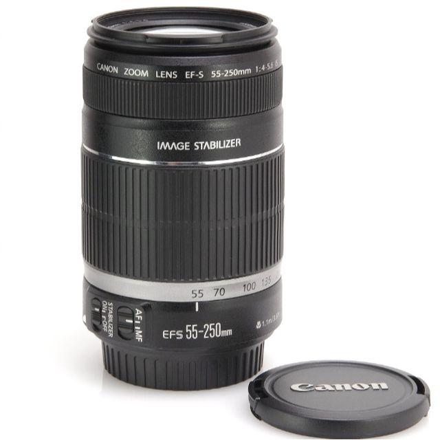 極美品☆CANON 望遠レンズ EF-S 55-250mm IS キャノン | aosacoffee.com