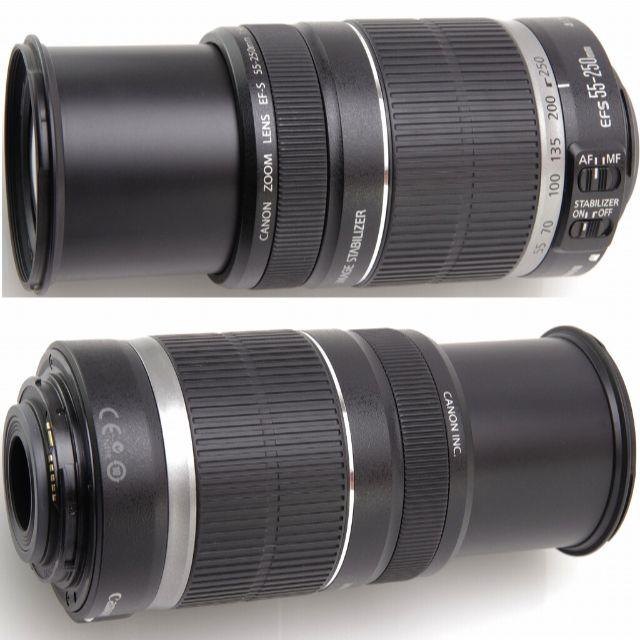 極美品☆CANON 望遠レンズ EF-S 55-250mm IS キャノン | aosacoffee.com