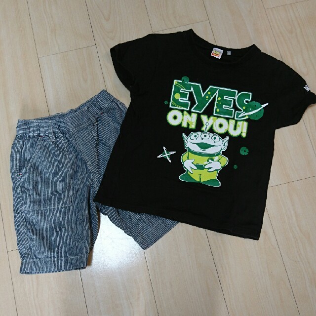 UNIQLO(ユニクロ)の120センチ☆Tシャツハーフパンツセット キッズ/ベビー/マタニティのキッズ服男の子用(90cm~)(パンツ/スパッツ)の商品写真