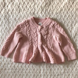 ベビーギャップ(babyGAP)の新品同様☆babyGAP ☆ ペプラムカーディガン 6-12M(カーディガン/ボレロ)