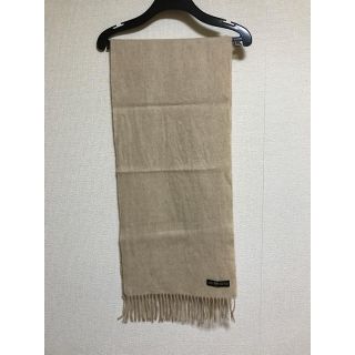 【美品】カシミヤ 100% マフラー ベージュ(マフラー/ショール)