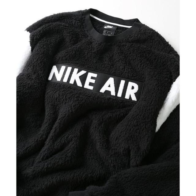 NIKE(ナイキ)のXL 黒 ナイキ エア シェルパ フリース クルー ボア NIKE AIR メンズのトップス(スウェット)の商品写真