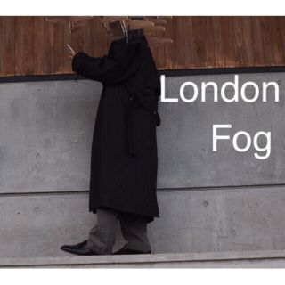 London fog ビッグサイズ トレンチコート 黒(トレンチコート)