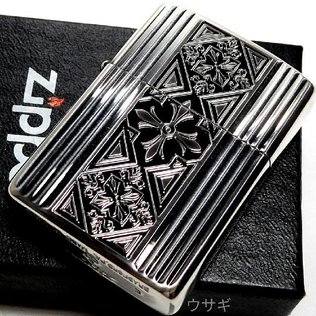 送料無料☆zippo☆アーマー☆ファインクレスト☆クロスエンブレム☆ジッポ