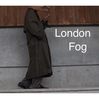 London Fog ビッグサイズトレンチダブルコート カーキ(トレンチコート)