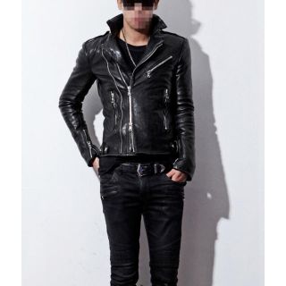 バルマン(BALMAIN)のdude9 レザージャケット ライダース BALMAIN(ライダースジャケット)