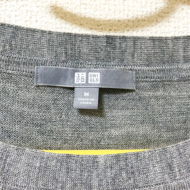 UNIQLO(ユニクロ)のUNIQLO ファインメリノボーダーワンピース レディースのワンピース(ひざ丈ワンピース)の商品写真