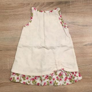 プチバトー(PETIT BATEAU)のDPAM 12m★ 細コーデュロイワンピース(ワンピース)