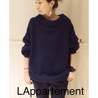 アパルトモンドゥーズィエムクラス(L'Appartement DEUXIEME CLASSE)のアパルトモン ウールカシミヤボートネック コクーンニット(ニット/セーター)